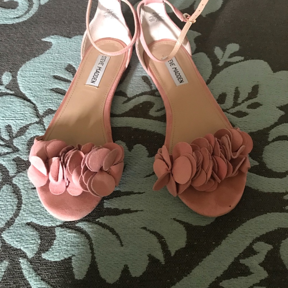 Pink Suede Madden Flats